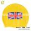 Customized Logo 100% Silicone Swimming Cap with Adult and Kid Size