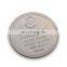 customized logo die casting double logo souvenir promotion gift round shape wholesale coaster