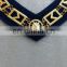 MASONIC REGALIA MASTER MASON BLUE HOUSE GOLD FINISH METAL CHAIN COLLAR