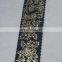 High fashion gold printed elastic ribbon for garment decoration