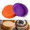 Free Sample Food Grade Heat resistant Nontoxic Silicone Cake Mold Baking Mousse Pudding Mold Tool Round Shape