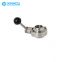 Stainless Steel 304 316 Manual clamp Sanitary Butterfly Valve