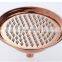 Classic 8" Brass Rose gold vintage round rainfall shower head,Top spray rain shower head