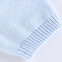 Scalloped Trim Button Up Sweater Coat Toddler Girls Pockets Light blue Cardigan newborn baby sweaters