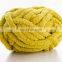 Wholesale soft round thick 100% polyester chenille roving yarn for mat