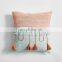 I@home Nordic Ins Contrast Fringed Side Home Sofa Cushion Pillow