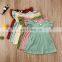 Children Girls Dress Autumn Winter Ribbed Knitted Dresses Solid Color Girls Ruffles Princess Dresses For Girls Casual Daily