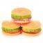 Funny chewing squeaky vinyl rubber pet dog toys hamburger