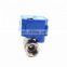 CWX-25S 2 way 1/4",1/2",3/4",1"motorized valve   ss304 mini electric actuator water control valve  12v 24v 110v 220v