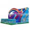 China Inflatable Rainbow Slide Jumping Castle Bouncer For Kids