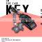 Fancy high quality crystal ball car key chain charm pendant rhinodiamond material dog pattern key ring