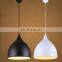 Modern iron Pendant Lights black white lamp shade Luminaire Dining Room Lights Pendant Lamp For Home Lighting