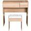 Dressing Table With Flip-Up Mirror And Stool