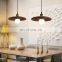 Japanese Wood Hanging Light Retro LED Pendant Lights Ceiling Chandelier for Restaurant Bedroom Living Room