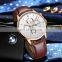NIBOSI Men Watches Luxury Famous Top Brand Men's Fashion Casual Dress Watch Military Quartz Wristwatches Leather Band