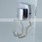 Powerful Vacuum Suction Cup Hooks Holder for Towel Robe and Loofah-Steel Hook for Bathroom and Kitchen Chrome