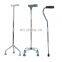 Four or three Legged Cane with Non-slip Handle Walking Stick Crutches for Elderly Walking Aid