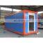 CE 20ft container house with glass wall and veranda