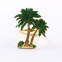 Modern Palm Tree Metal Stainless Steel Elegant Napkin Ring Holder