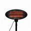 Fast Heating 2KW Electric Patio Heater with Quartz Heating Element