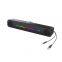 Multimedia Small Speaker with Long Strip Luminous Sound Bar