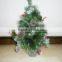 PVC material modern artificial tree/Calfornia Artificial mini Christmas Trees With Mental Square Bottom for Tabletop Decoration