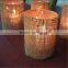 Clear Glass Candle Holder with Rope /Votive Holder Cups Burlap & Lace For Home & Garden