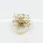 Cluster Pearl Ring Designs Rhinestone Ring,2015 Fashionable Wedding Ring
