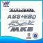 Manufacturer custom made car emblem and names / plastic chrome letter