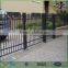 Powder coated wrought iron gate and steel fence