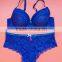 Leopard Jacquard Lace Underwear Set, Plus Size Women Underwear Set