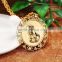 18k gold necklace designs beautiful dubai gold jewelry pendant with palm model