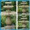 Artificial sandstone garden fountain