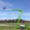 china jack hydraulic drives telescopic construction lifting equipment16 m Trailing boom lift/trailer mounted boom lift