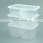 PP Disposable Clear Plastic Two Compartment Takeaway Food Container with Various Dimensions