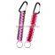 High Quality Polychrome Cord Metal Climbing Hook Keychain for Sale