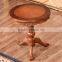 Living room furniture solid wooden round center table brown skinny coffee table