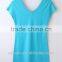 Hot Sale Fashion Long Print T-shirt,v Neck T-shirt.made in China