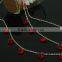 New Design Fashion Metal Noble Gold Crystal Stone Elastic Hair Band for Ladies