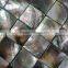 2016 big chips 48*48mm Blacklip sea shell mosaic tile with resin backing