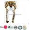 newstamp plush cartoon animal hats/cute animal hats/plush animal head hat