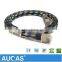 Aucas Brand High Speed Strong Braided Jacket Patch Cable 32AWG Cat7 SFTP Flat Patch Cord