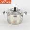 Allnice- Korea design ss201 single layer steamer pot with steamer insert and vented lid