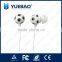 colorful funny high quality football earphone