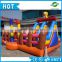 Popular 0.55mm PVC cheap commercial inflatable amusement park with slide, kids inflatanble cartoon amusement theme park for sale