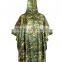 Mexican CP camouflage Rip stop 210T nylon with PVC coating military poncho
