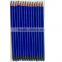 High Quality Blue Fluorescent paint HB Plastic Pencil with Eraser