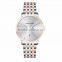Silver Sunray Face Colored Steel Bell and Rose Luxury Quartz Watches