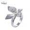 wholesale jewelry fashion diamond 925 silver ring Latest design Gemstone jewelry