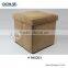 Hot sale fabric collapsible footstool, fabric folding ottoman